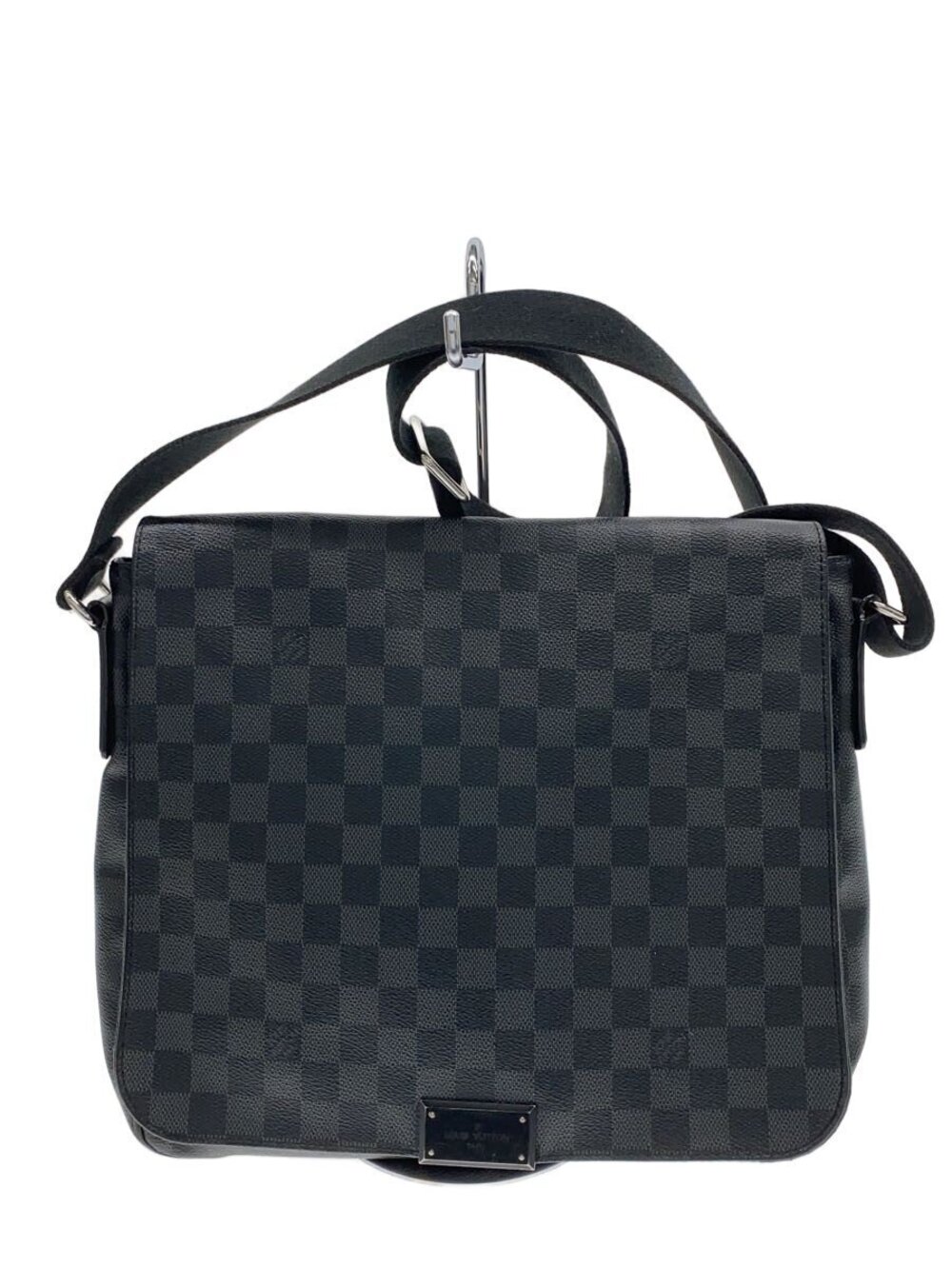 LOUIS VUITTON District Damier Graphite Black Black